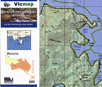 Wilsons Promontory Victoria Map