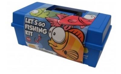 PLANO Kids 100pce Fishing Tackle Box Kit