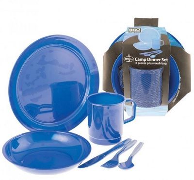 Camp Dinner 6 pieces Set with mesh bag