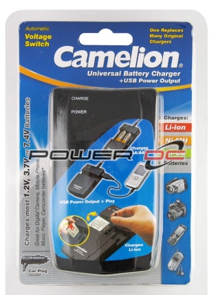 CAMELION Universal Battery Charger with USB Power Output