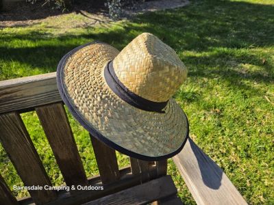 AVENEL 21083 Plantation Straw Wide Brim - Black