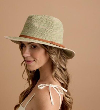 AVENEL 61780 Crushable Polyester Knit Fedora - Fern