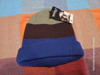 3PEAKS A501 Striped Bimberi Beanie Double Layer Wool Beanie