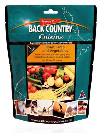 BACK COUNTRY Road Lamb and Veges Freeze Dried Food Single Serve