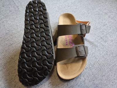 BREEZE Ladies Slide Sandal - Tan