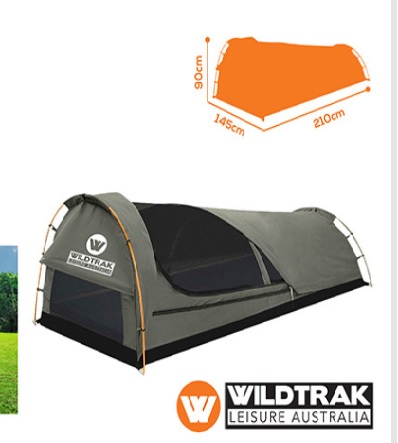 WILDTRAK Trakker Double Swag 210cm x 145cm x 90cm with Bag