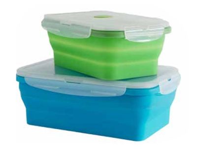 SUPEX Set of 2 Rectangular Collapsible Space Saver Containers