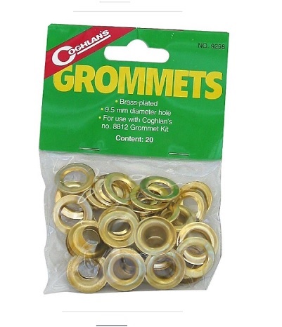 COGHLANS Brass Plated Grommets 20 pack