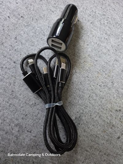 CAMELION Car Charger and USB Cable.