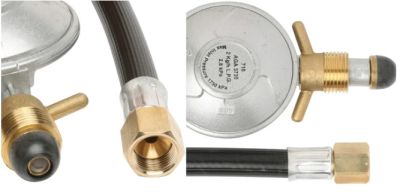 OUTDOOR CONNECTION Hose Gas PVC 8 x 900mm 3/8 SAEF and POL Reg