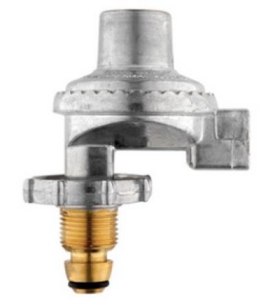 GASMATE Right angled regulator to suit POL cylinders with 3/8" BSP Female outlet