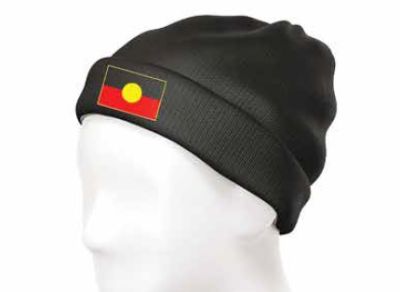 Aboriginal Flag Acrylic Knitted Beanie