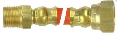 HG1200 Gas Hose 3/8"Femail BSP Flared nut x 3/8 Male BSP 1200 mm long