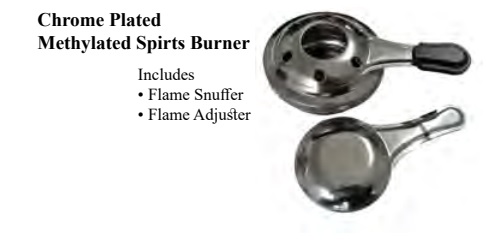 OUTDOOR MAGIC Chrome Plated Metholated Spirts Burner