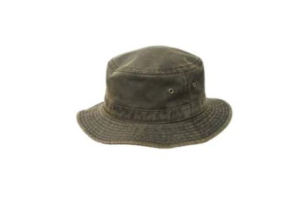AVENEL MO13 Distressed Weathered Cotton Bucket - Brown