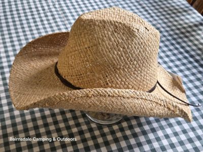 AVENEL MR87-NAT Raffia Western Hat - Natural
