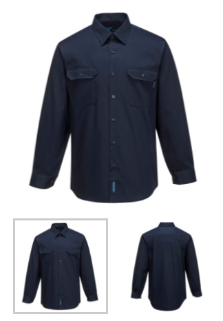 PRIME MOVER and PORTWEST Long Sleeve Shirt - Blue