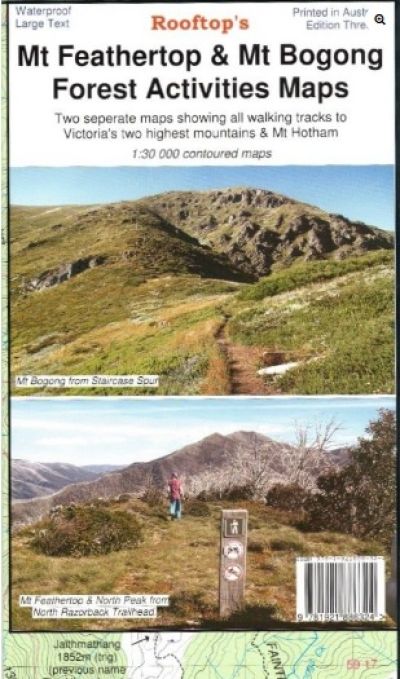 ROOFTOPS Mt Feathertop & Mt. Bogong Forest Activities Map