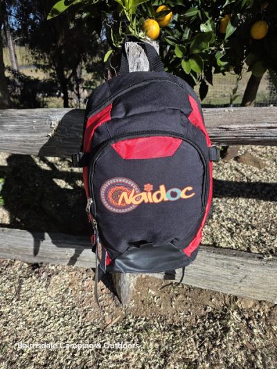 NAIDOC 23 litre Backpack - Red and Black