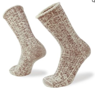 WILDERNESS WEAR S318 83% Australian Merino Woold Sock - Cappuccino Marle