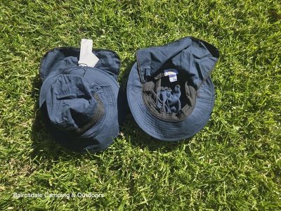 AVENEL SM40 Pdolyester Hat with Hidden Neck Flap S/M - Navy