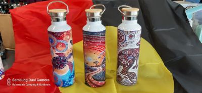 CRAFTY YORGAS Stainless Steel Thermos with Wooden Lid