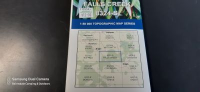 VICMAP Falls Creek 8324-S 1:50,000 Topographic Map