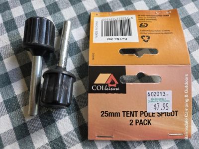 COI LEASURE X92 25mm Tent Pole Spigot - 2 pack