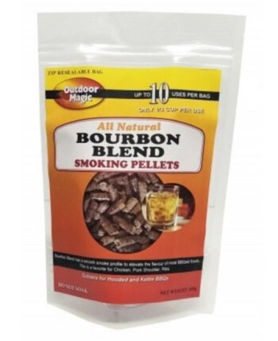 OUTDOOR MAGIC Natural Bourbon Blend Smoking Pellets 450g