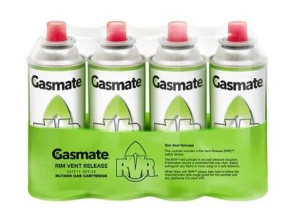 GASMATE Butane Long Valve Cartridges 4pk