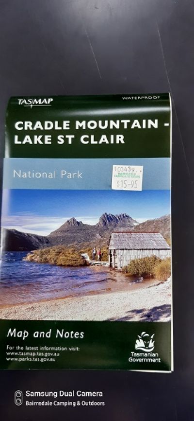 TASMAP Cradle Mountain and Lake St. Clair Map 2020