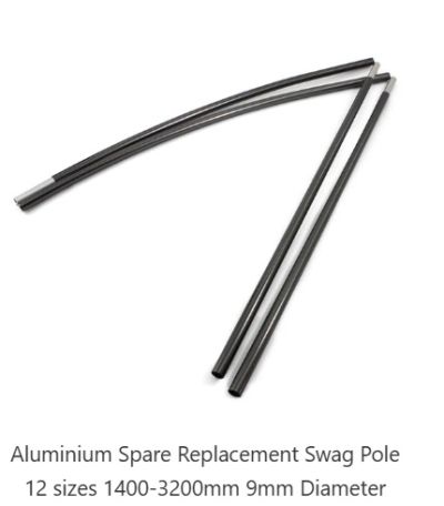 Generic Swag Poles 9mm - Various Lengths