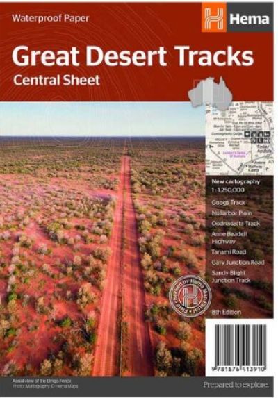 HEMA Great Desert Tracks - Central Sheet Map 8th Edition