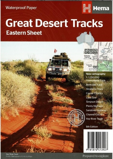 HEMA Great Desert Tracks Eastern Map 8th Edition