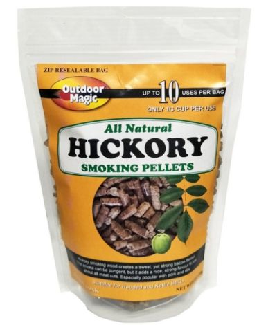 OUTDOOR MAGIC Natural Hickory Smoking Pellets 450g
