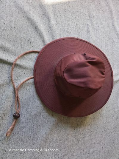 Kids Wide Brim Hat Size 55cm - Moroon