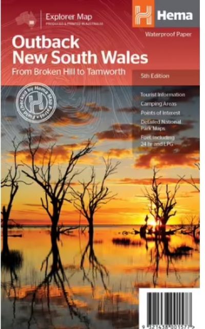 HEMA Outback New South Wales Map 5th Edition