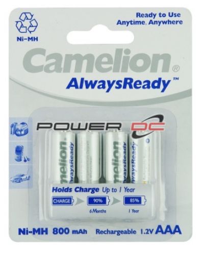 CAMELION Rechargeable AAA Batteries 800mAH 1.2V 4 pack