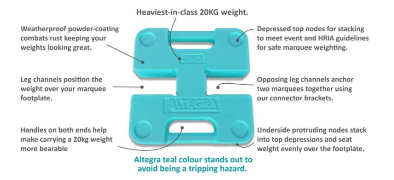 ALTEGRA Steel Leg Weights