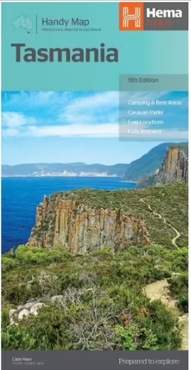 HEMA Tasmania Handy Map 11th Edition