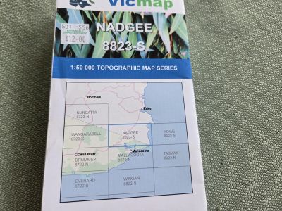 VICMAP Nadgee 8823-S 1:50,000 Topographic Map