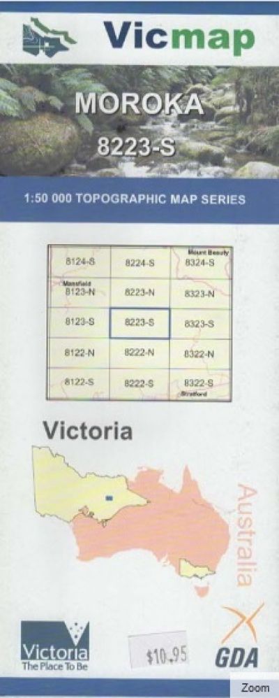 VICMAP Moroka 8223S 1:50,000 Topographic Map