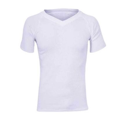Sherpa Unisex Polypro Short Sleeve V Neck Thermal - White