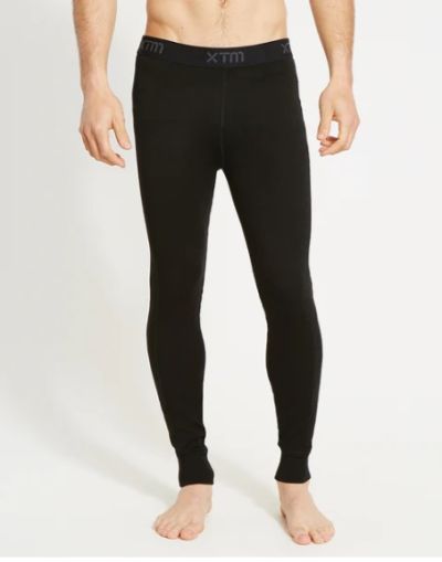 XTM Mens Merino 230 Baselayer Long Pants Thermal - Black